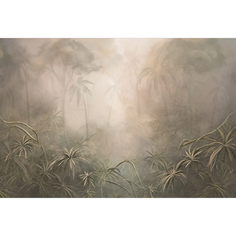 Dschungel Fototapete Mystischer Regenwald im Nebel - Ms Tiff 