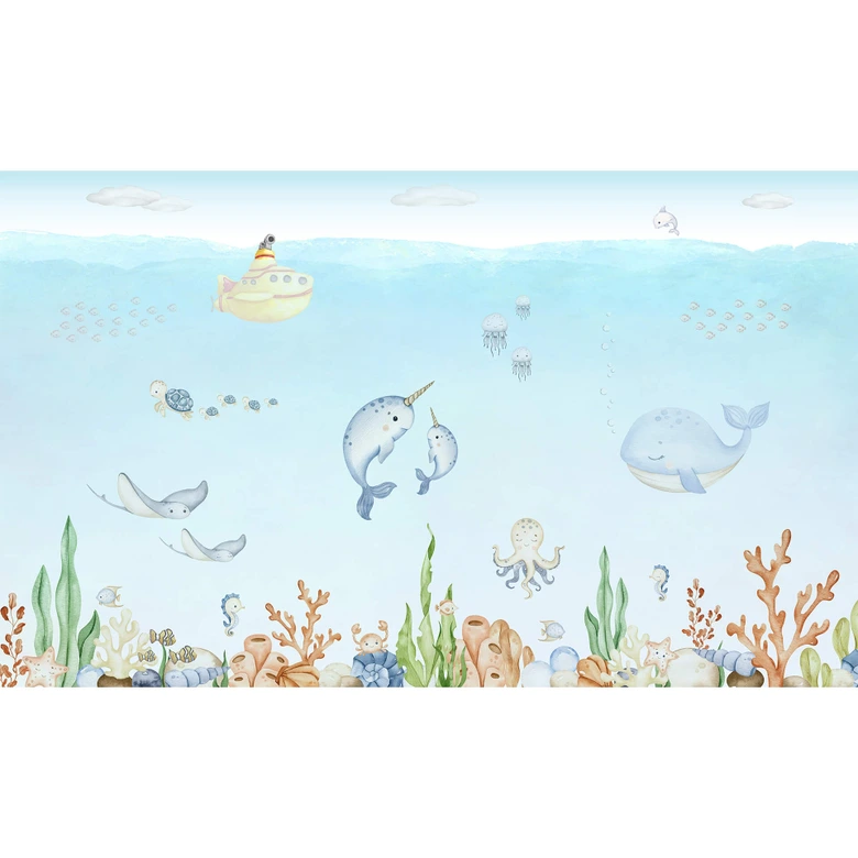 Wall Mural Oliver Robins - Friends Underwater 