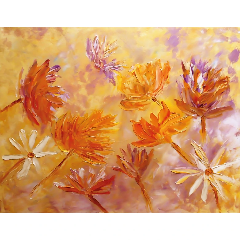 Golden blossom wallpaper | flower wallpaper - Pomata 