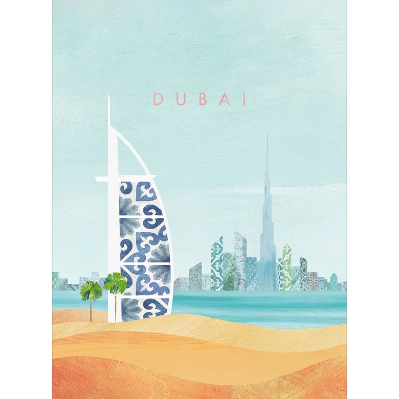Fototapete Strand von Dubai - Burj Al Arab - Rivers 