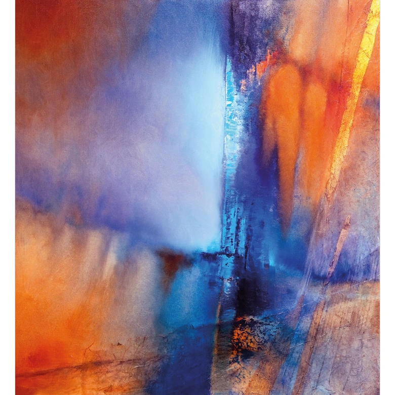 Fototapete mit Kunstdruck - Kontrast aus Eis und Glut - Schmucker 