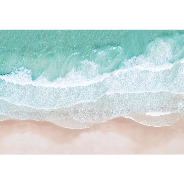 Papier peint plage - douces vagues sur la plage - Sisi & Seb 