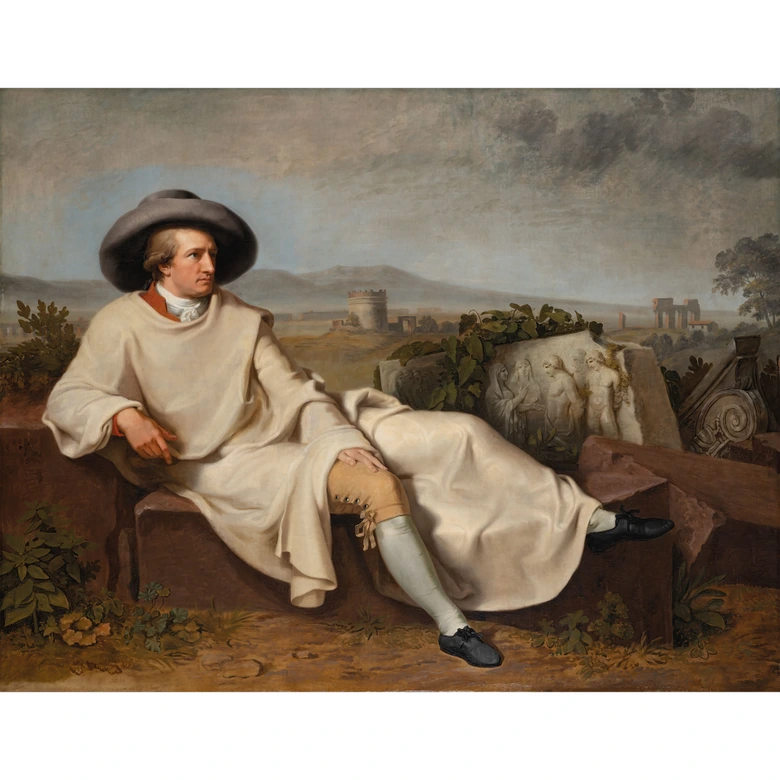 Fototapete Tischbein - Goethe in der römischen Campagna 