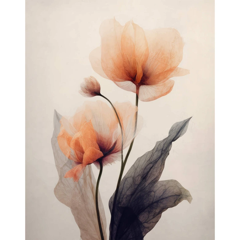 Fototapete Blumentapete - Zarte Blüten - Treechild 