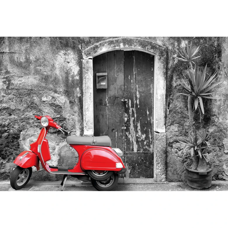 Fototapet Red Scooter 384 x 260 cm 