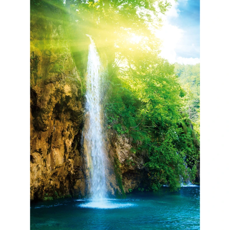 Fototapete - Blue Waterfall - 192x260 cm 
