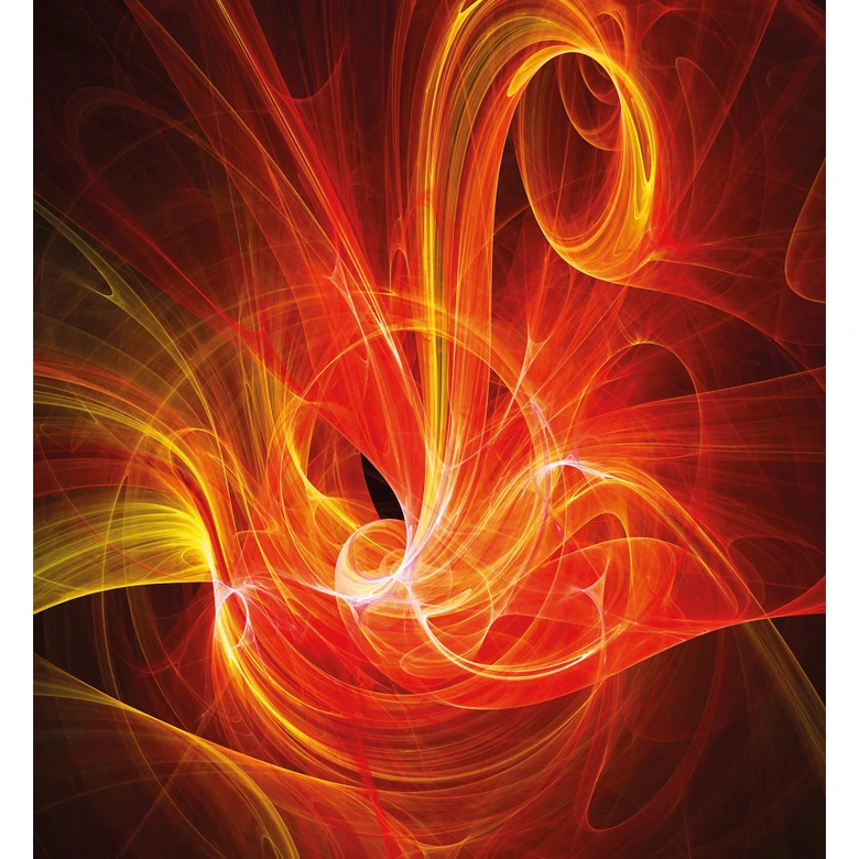 Fototapete Chaos Ray rot - 240x260 cm 