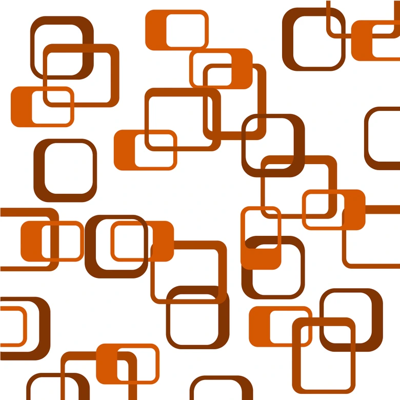 Retro Rectangles - Wall Mural 