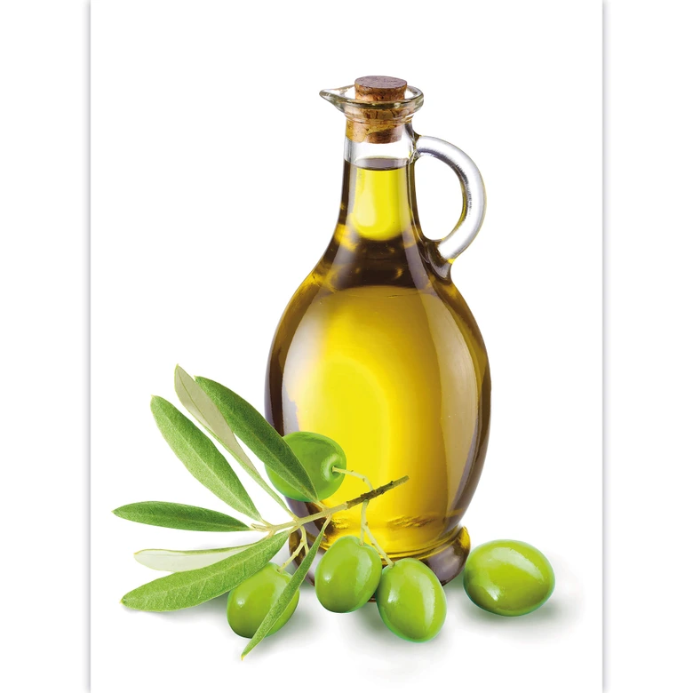 Fototapeta Olives and a Bottle - 192x260 cm 