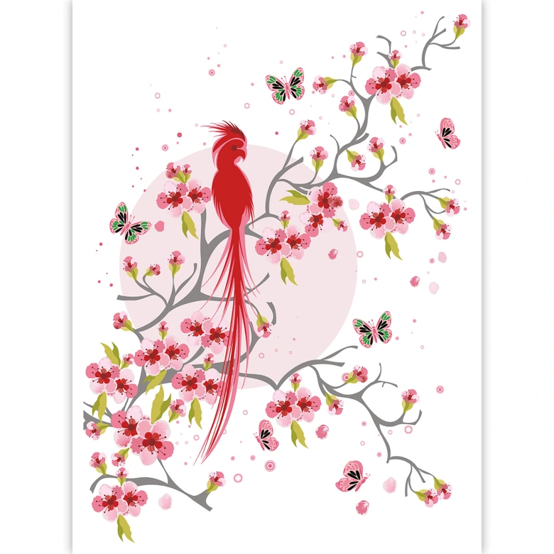 Bird of Paradise - Wall Mural 