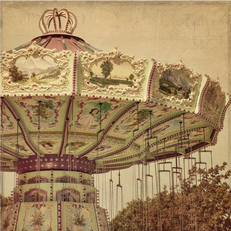 Fototapete Kettenkarussell 