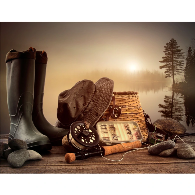 Still Life of a Fisherman - Wall Mural 