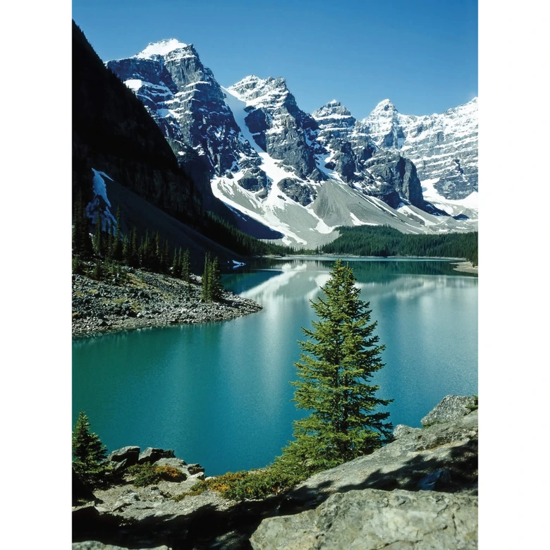 Fototapete Bergsee Idylle - 192x260 cm 