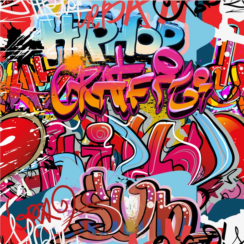Graffiti Hip Hop - Wall Mural 