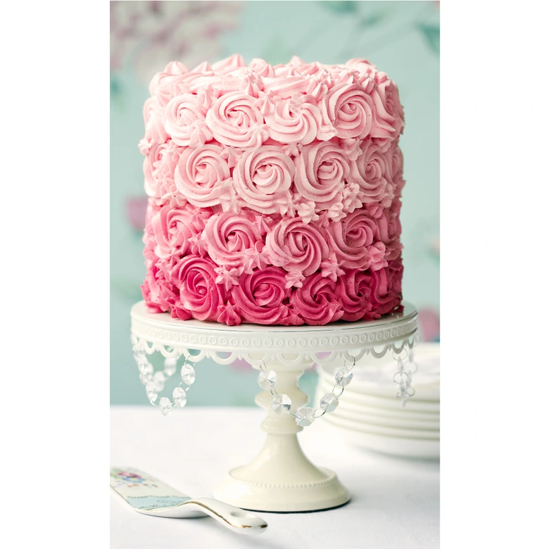 Fototapete Rosentorte - 144x260 cm 