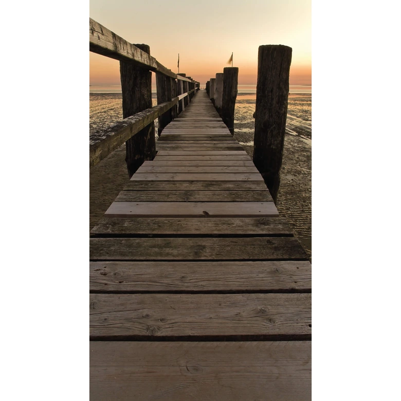 Wall Mural Wooden Walkway 