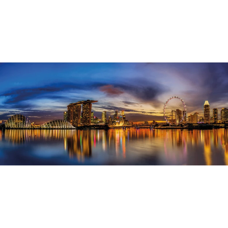 Fotomural Xie - Luces en Singapur 