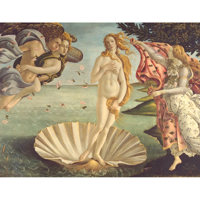 Fototapete Botticelli - Geburt der Venus - 336x260 cm 