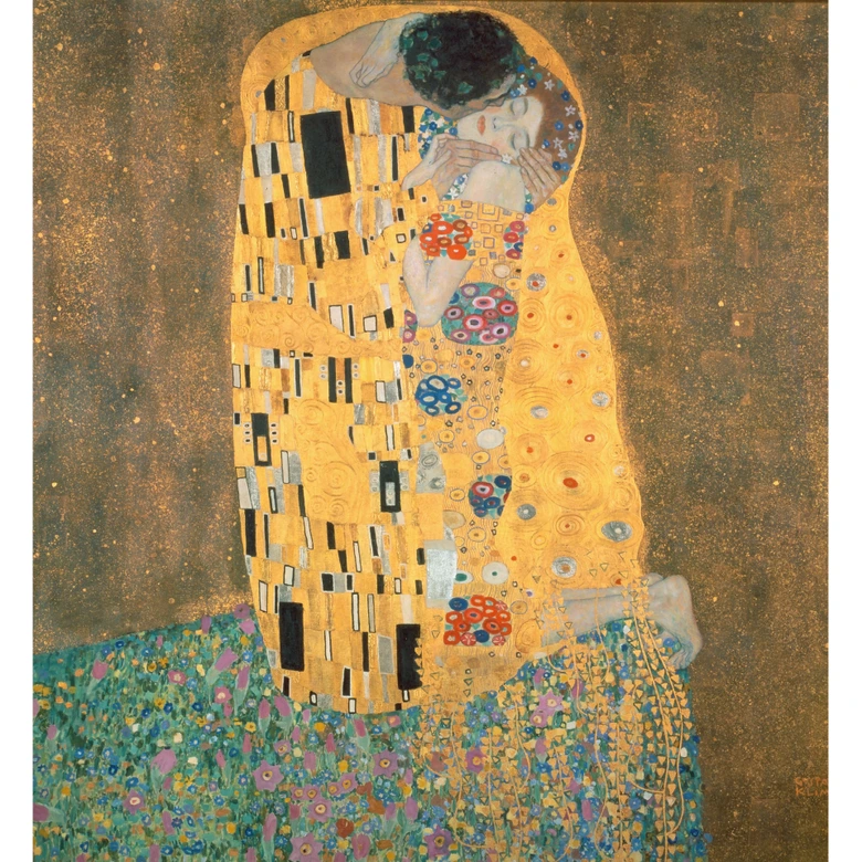 Fototapete Klimt - Der Kuss - 240x260 cm 