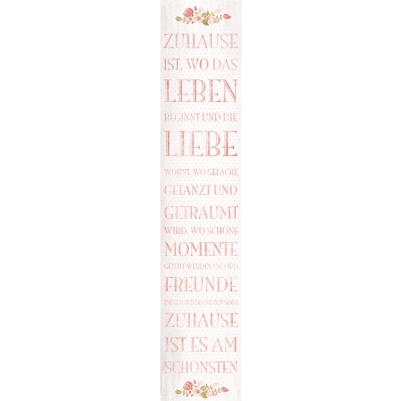 Fototapete Zuhause ist, wo das Leben beginnt - 48x260 cm 