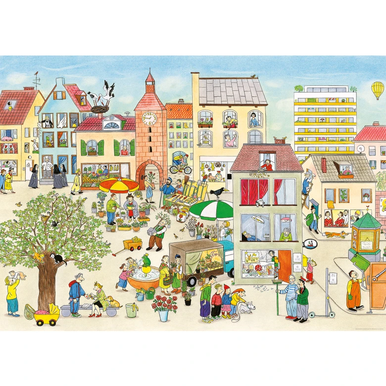 Wimmel - Market in Spring - Wall Mural 