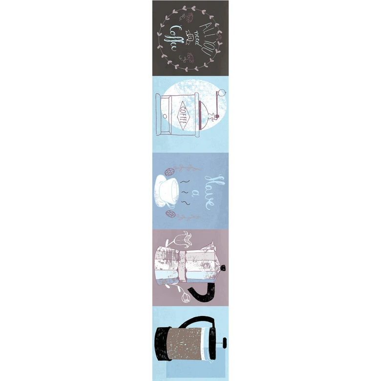 Fototapete Loske - Coffee Time - Panorama - 48x260 cm 