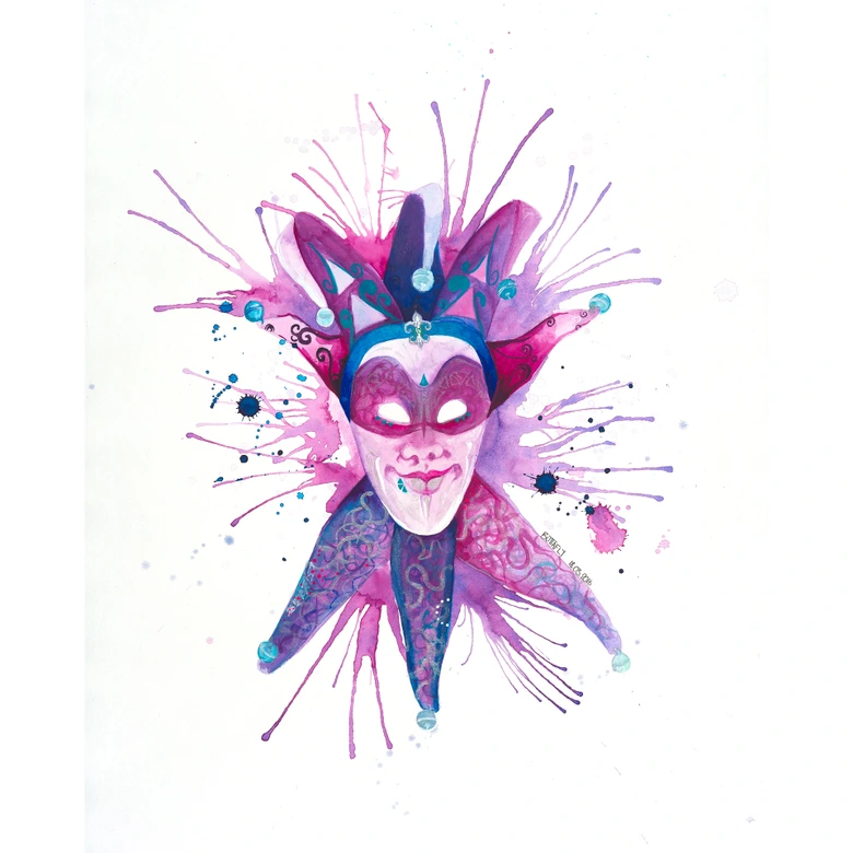 Fototapete Buttafly - Mardi Gras Mask 