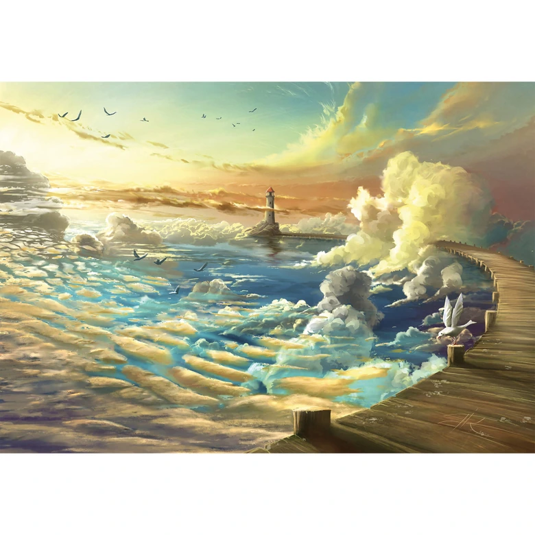 Fototapet aerroscape - På himmelens strand 