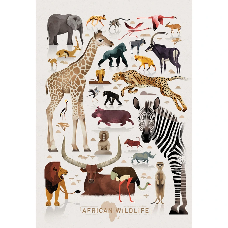 Fotomural marrón - África 