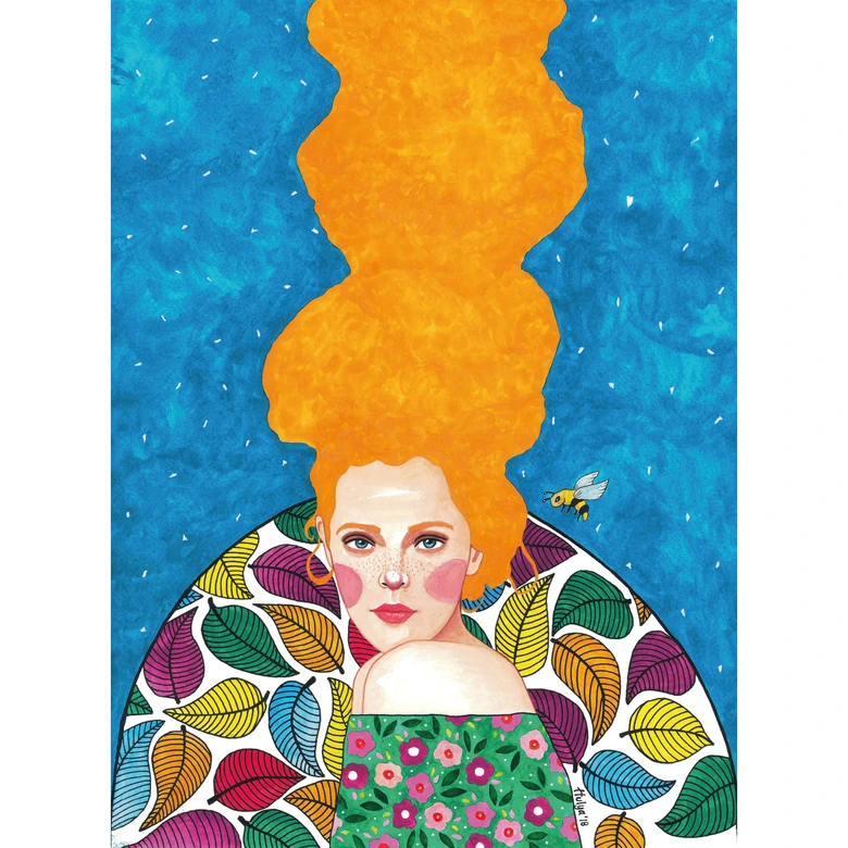Fototapete Hülya - Schöne Fremde - 192x260 cm 