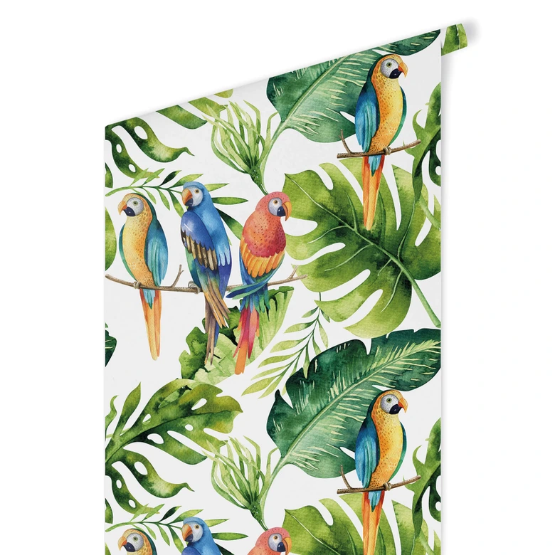 Patroonbehang Kvilis - Papegaaien in de Jungle 