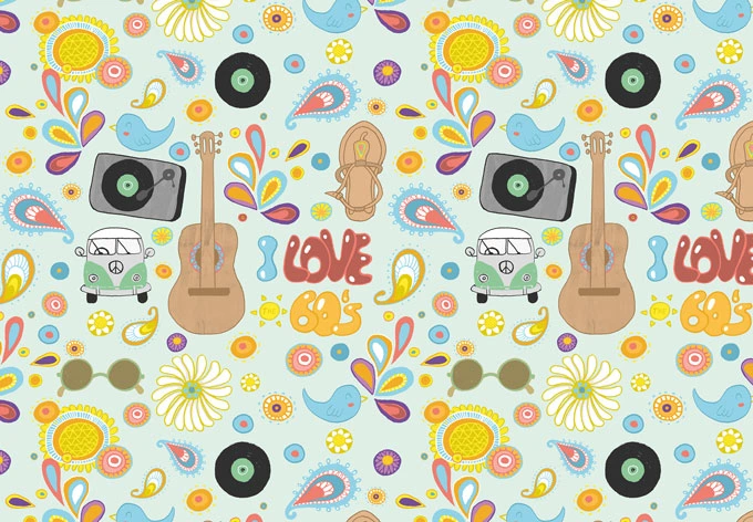 Fototapete Loske - I love the 60s 
