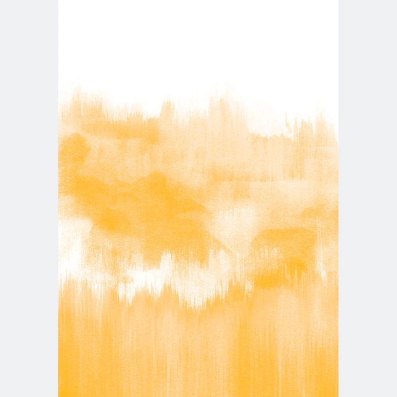 Fotobehang Nouveauprints - Watercolour Brush Strokes geel 