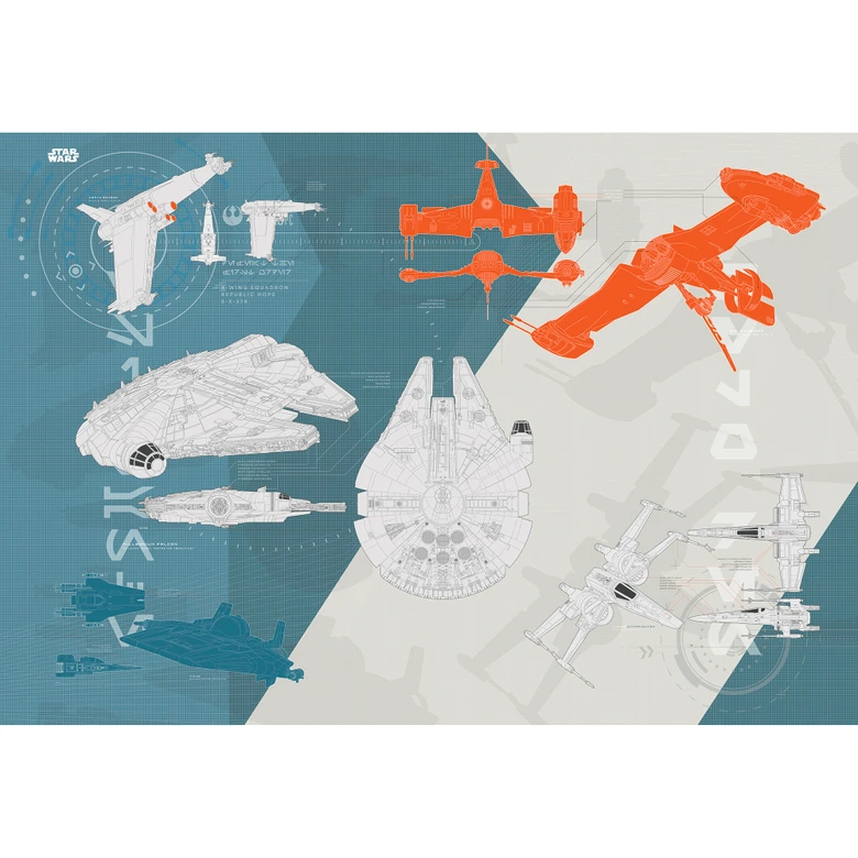 Fototapete Star Wars Episode VIII Technical Plan 