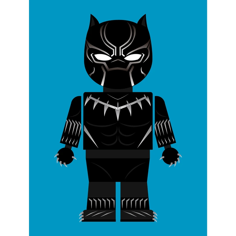 Fotobehang Gomes - Black Panther 