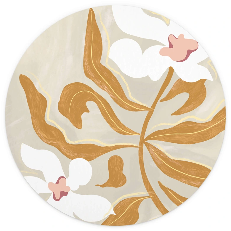Behangcirkel Arty Guava - Flower Play - vliesbehang/zelfklevend vliesbehang 