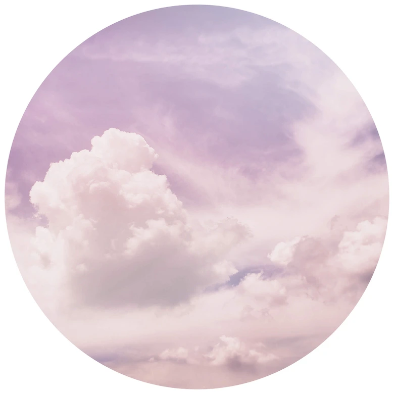 Fotomural Nubes - Redondo - Papel pintado autoadhesivo/no tejido 