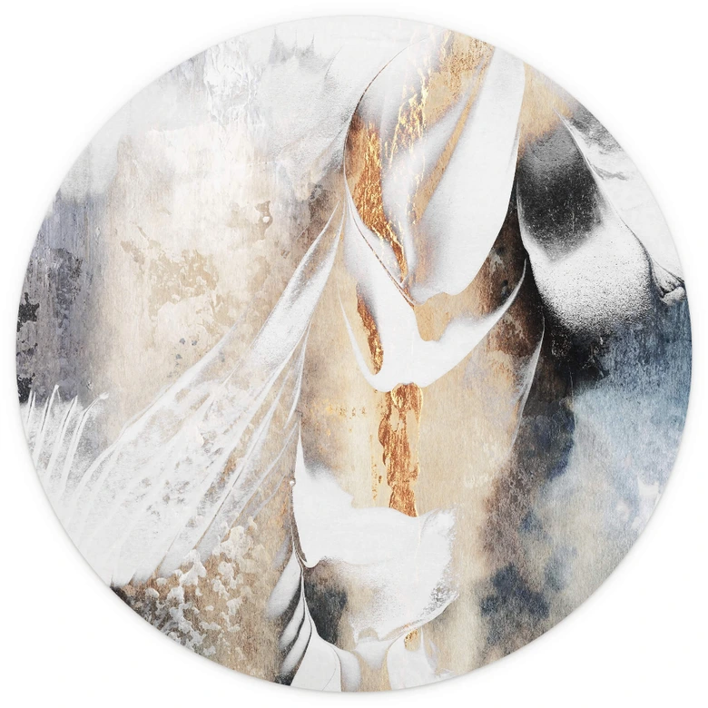 Round wall mural Fredriksson - Abstract Peace of Mind - non self-adhesive/self-adhesive wallpapers 