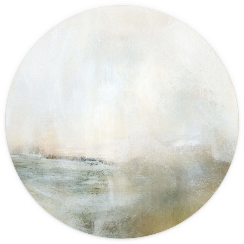 Golden Abstract - Hobday - Rund Fototapet - non-woven tapet/självhäftande non-woven tapet 