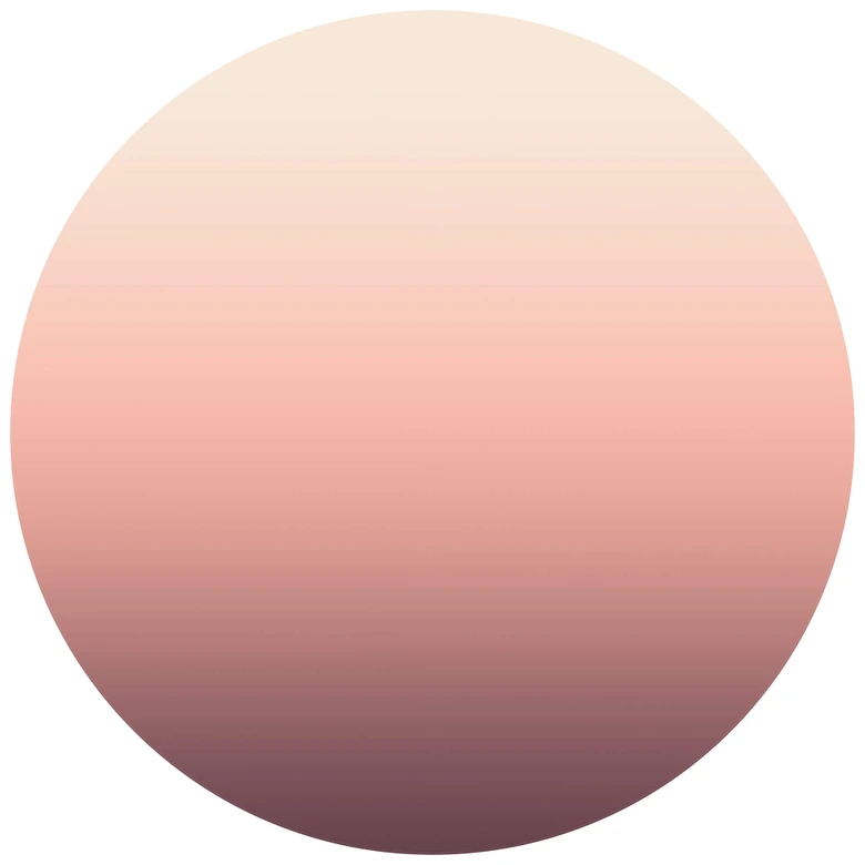 Fototapete Ombre Sunset - Rund - Selbstklebend/Vlies 