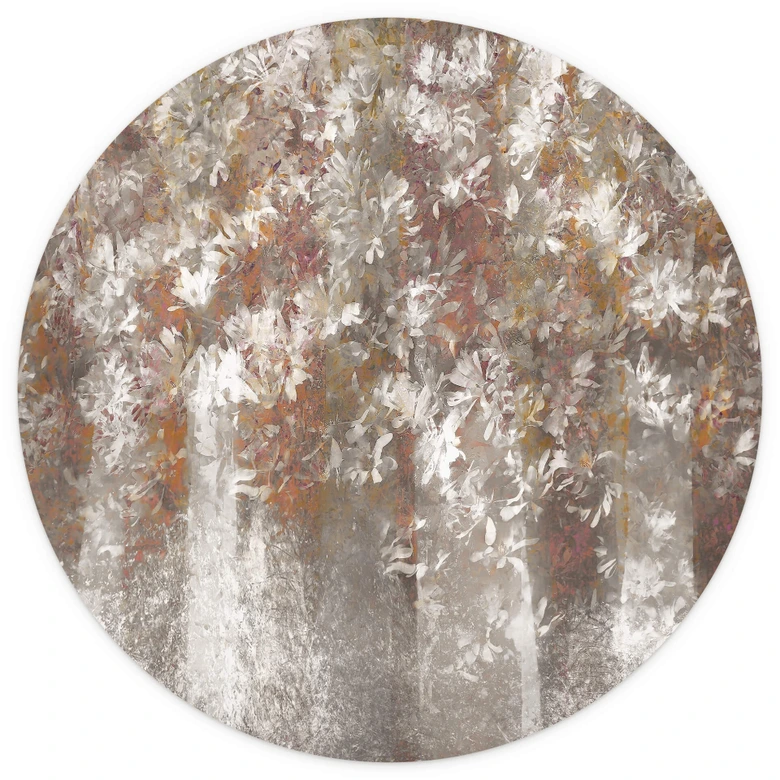 Round wall mural Talen - Magnolia Flowers - non self-adhesive/self-adhesive wallpapers 