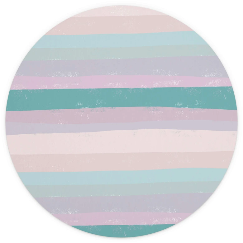 Färgglad ljushet rund Fototapet - uplusmestudio - non-woven tapet/självhäftande non-woven tapet 