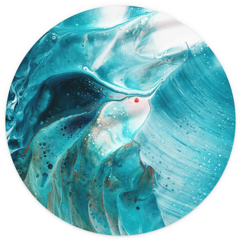 Fototapete Westum - Flying into the waves - Rund - Selbstklebend/Vlies 
