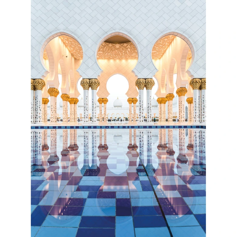 Fototapete Colombo - Sheikh Zayed Moschee in Abu Dhabi 