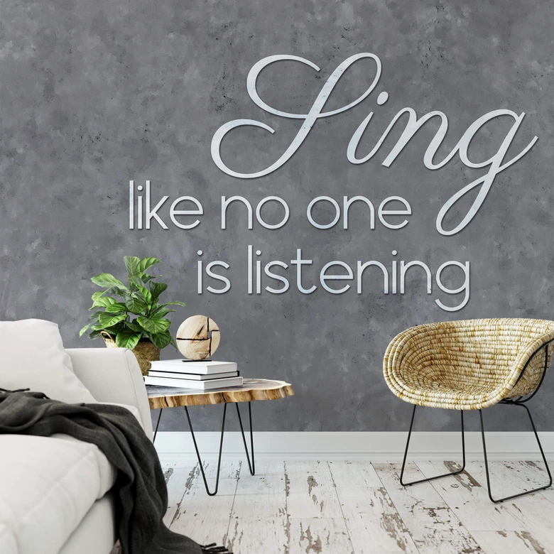 Fototapete - Sing like no one is listening 