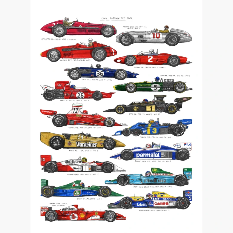 Papier peint photo Sparshott - Voitures de course - 192x260 cm 