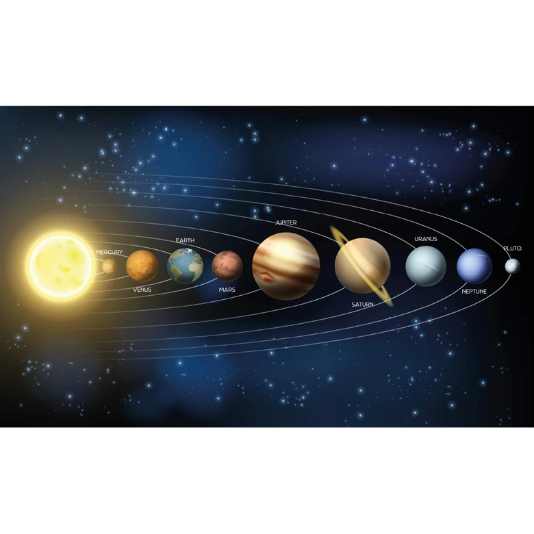 Fototapet - Vores Solsystem 