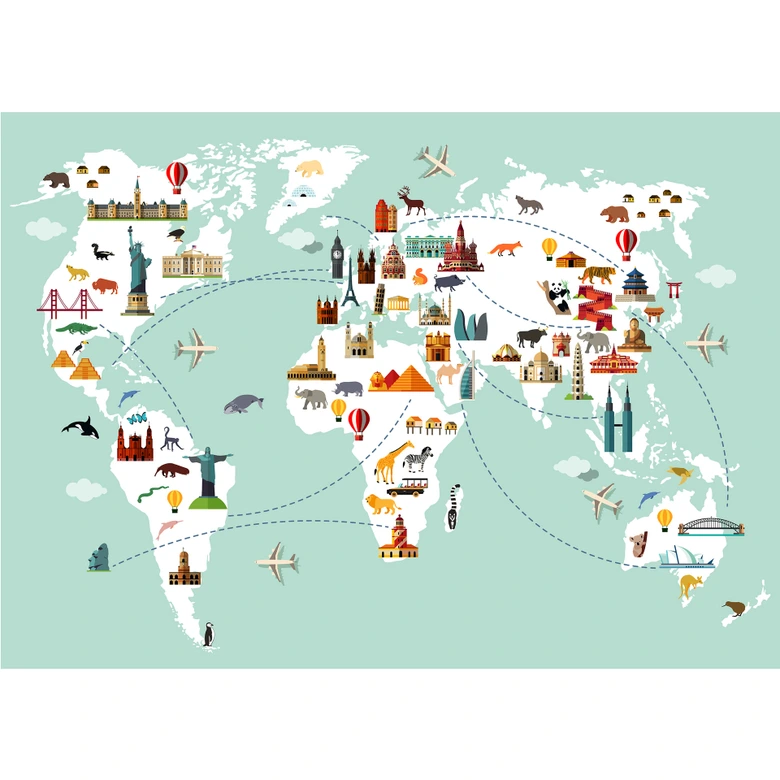 Fototapete - Travel the World 