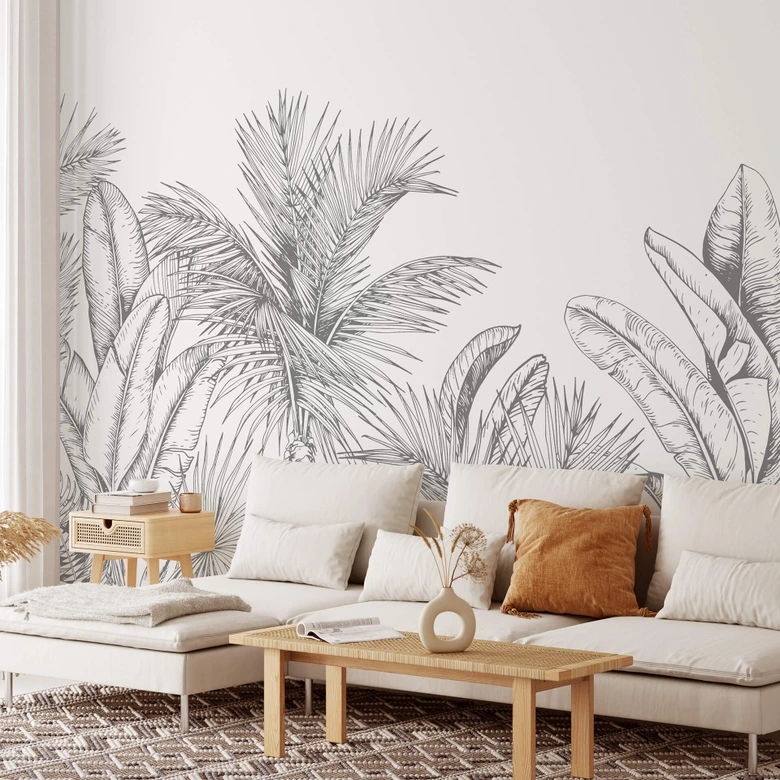 Fototapete Dschungel Illustration 