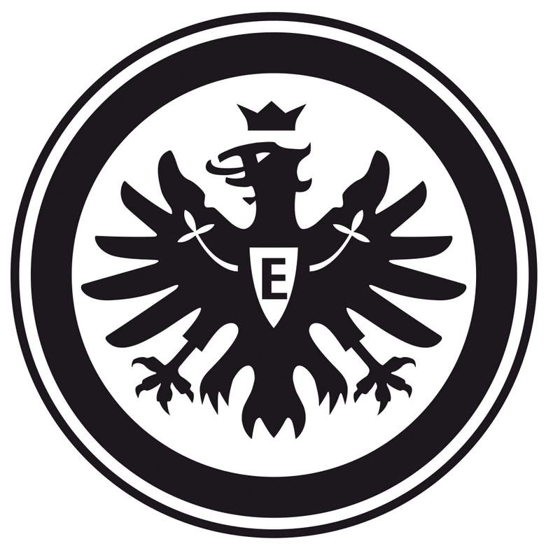 Wandtattoo Eintracht Frankfurt Logo einfarbig 